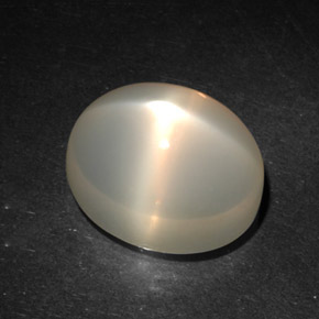 10.20 ct Orange Star Moonstone Stone, Natural Star Moonstone in Oval Cabochon Shape for Sale