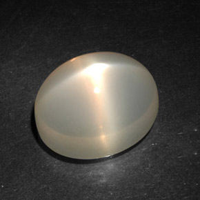 Star Moonstone Gemstone in 14 x 10 mm (calibrated) Size for Sale, Star Moonstone Stone in Peach Orange Color