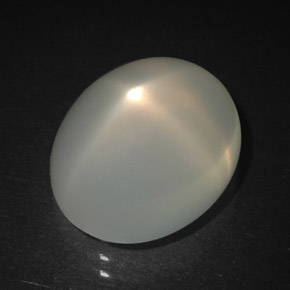 6.90 ct Cream Star Moonstone Gemstone, Star Moonstone Gem in Oval Cabochon Shape for Sale.