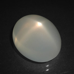 6.90 ct Cream Star Moonstone Stone, Natural Star Moonstone in Oval Cabochon Shape for Sale