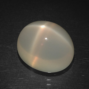 6.38 ct Orange Star Moonstone Gemstone, Star Moonstone Gem in Oval Cabochon Shape for Sale.