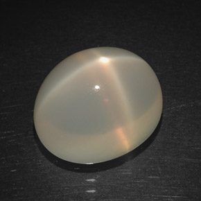 6.38 ct Orange Star Moonstone Stone, Natural Star Moonstone in Oval Cabochon Shape for Sale