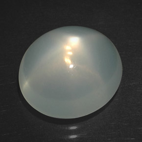 5.57 ct Cream Star Moonstone Stone, Natural Star Moonstone in Oval Cabochon Shape for Sale