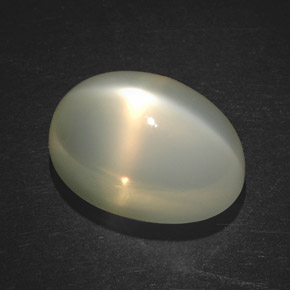 7.49 ct Orange Star Moonstone Gemstone, Star Moonstone Gem in Oval Cabochon Shape for Sale.