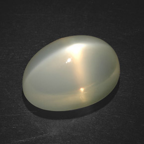 7.49 ct Orange Star Moonstone Stone, Natural Star Moonstone in Oval Cabochon Shape for Sale