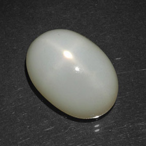 11.08 ct Cream Star Moonstone Stone, Natural Star Moonstone in Oval Cabochon Shape for Sale