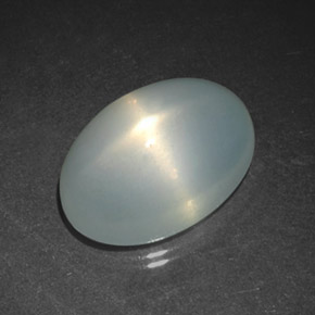 Star Moonstone Gemstone in 14.8 x 10.1 mm Size for Sale, Star Moonstone Stone in Milky White Color