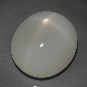 13.78 ct Cream Star Moonstone Stone, Natural Star Moonstone in Oval Cabochon Shape for Sale