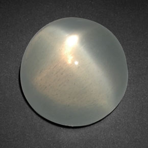 8.13 ct Green Star Moonstone Gemstone, Star Moonstone Gem in Round Cabochon Shape for Sale.