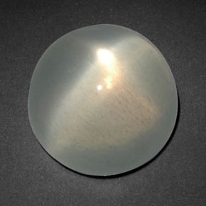 8.13 ct Green Star Moonstone Stone, Natural Star Moonstone in Round Cabochon Shape for Sale