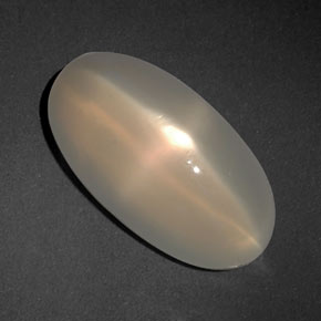6.47 ct Orange Star Moonstone Stone, Natural Star Moonstone in Oval Cabochon Shape for Sale