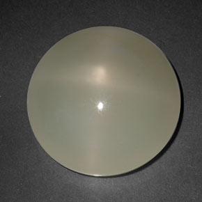 10.42 ct Cream Star Moonstone Gemstone, Star Moonstone Gem in Round Cabochon Shape for Sale.