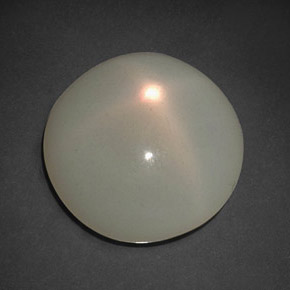 9.61 ct Cream Star Moonstone Stone, Natural Star Moonstone in Round Cabochon Shape for Sale
