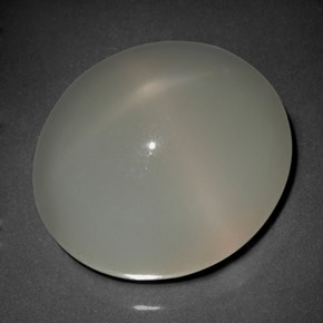 20.62 ct Cream Star Moonstone Gemstone, Star Moonstone Gem in Oval Cabochon Shape for Sale.