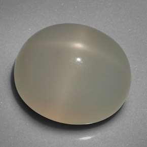 19.29 ct Cream Star Moonstone Stone, Natural Star Moonstone in Oval Cabochon Shape for Sale
