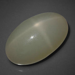 Star Moonstone Gemstone in 21.7 x 13.3 mm Size for Sale, Star Moonstone Stone in Cream Color