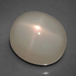 26.20 ct Orange Star Moonstone Stone, Natural Star Moonstone in Oval Cabochon Shape for Sale