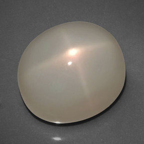 Star Moonstone Gemstone in 17.1 x 14.3 mm Size for Sale, Star Moonstone Stone in Cream Peach Color