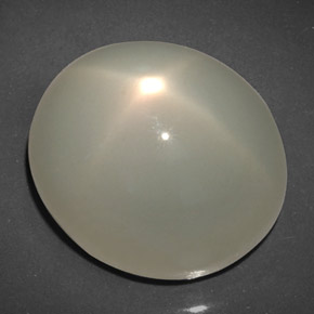 32.76 ct Green Star Moonstone Stone, Natural Star Moonstone in Oval Cabochon Shape for Sale