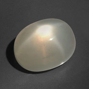 16.60 ct Cream Star Moonstone Stone, Natural Star Moonstone in Oval Cabochon Shape for Sale