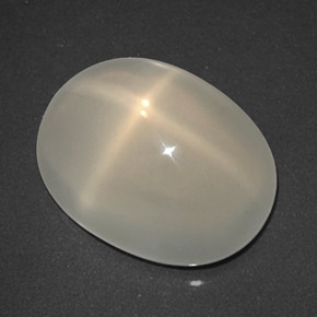 Star Moonstone Gemstone in 11.5 x 8.7 mm Size for Sale, Star Moonstone Stone in Cream Color