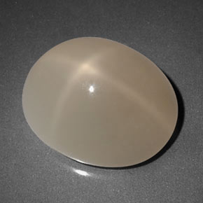 Star Moonstone Gemstone in 13.7 x 11 mm Size for Sale, Star Moonstone Stone in Smoke Color