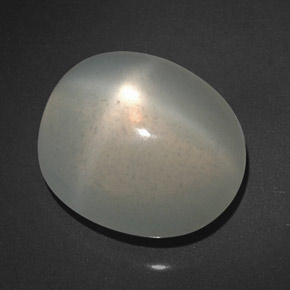 10.54 ct White Star Moonstone Gemstone, Star Moonstone Gem in Oval Cabochon Shape for Sale.
