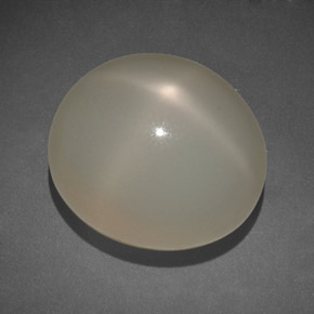 14.00 ct Cream Star Moonstone Gemstone, Star Moonstone Gem in Oval Cabochon Shape for Sale.