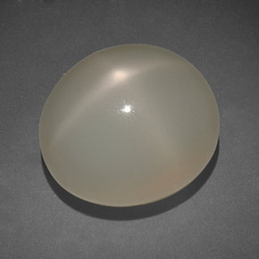 14.00 ct Cream Star Moonstone Stone, Natural Star Moonstone in Oval Cabochon Shape for Sale