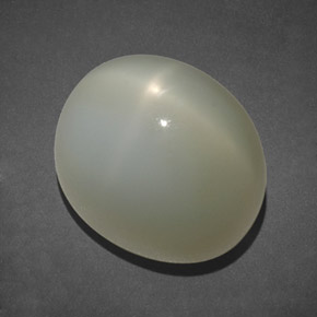 16.35 ct White Star Moonstone Gemstone, Star Moonstone Gem in Oval Cabochon Shape for Sale.