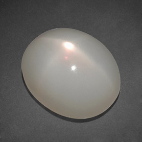 12.15 ct White Star Moonstone Stone, Natural Star Moonstone in Oval Cabochon Shape for Sale
