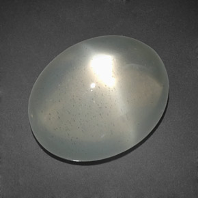 11.92 ct White Star Moonstone Gemstone, Star Moonstone Gem in Oval Cabochon Shape for Sale.