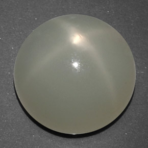 14.02 ct White Star Moonstone Stone, Natural Star Moonstone in Round Cabochon Shape for Sale