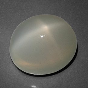 16.14 ct White Star Moonstone Gemstone, Star Moonstone Gem in Oval Cabochon Shape for Sale.