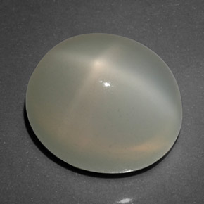 16.14 ct White Star Moonstone Stone, Natural Star Moonstone in Oval Cabochon Shape for Sale
