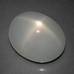16.80 ct Cream Star Moonstone Gemstone, Star Moonstone Gem in Oval Cabochon Shape for Sale.
