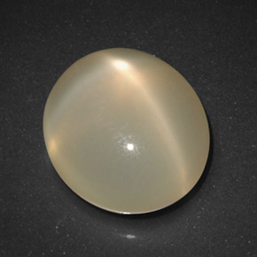 5.23 ct Orange Star Moonstone Gemstone, Star Moonstone Gem in Oval Cabochon Shape for Sale.