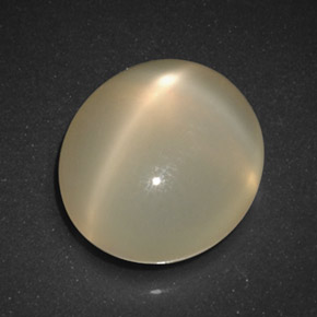 5.23 ct Orange Star Moonstone Stone, Natural Star Moonstone in Oval Cabochon Shape for Sale