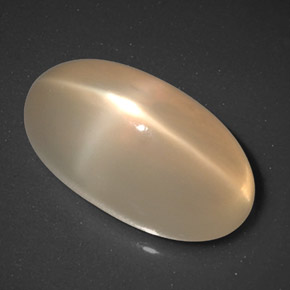 6.75 ct Orange Star Moonstone Gemstone, Star Moonstone Gem in Oval Cabochon Shape for Sale.