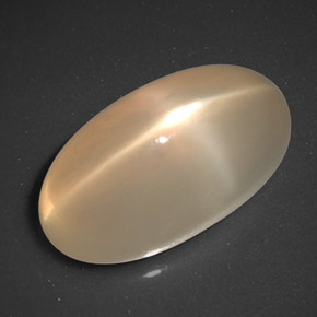 6.75 ct Orange Star Moonstone Stone, Natural Star Moonstone in Oval Cabochon Shape for Sale