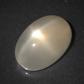 Star Moonstone Gemstone in 13.2 x 9.1 mm Size for Sale, Star Moonstone Stone in Light Orange Color