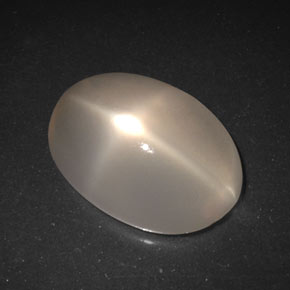 Star Moonstone Gemstone in 14.7 x 10.4 mm Size for Sale, Star Moonstone Stone in Light Orange Color