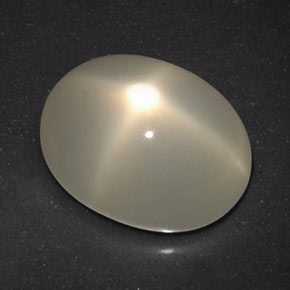 7.17 ct Orange Star Moonstone Gemstone, Star Moonstone Gem in Oval Cabochon Shape for Sale.