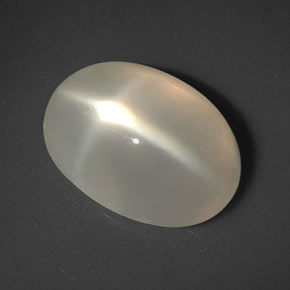 Star Moonstone Gemstone in 11.6 x 8.4 mm Size for Sale, Star Moonstone Stone in Orange Cream Color
