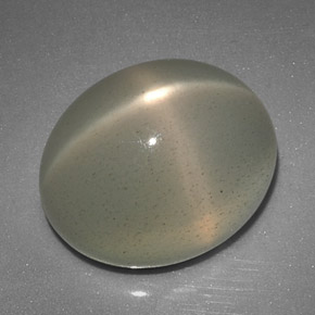 12.51 ct Cream Star Moonstone Gemstone, Star Moonstone Gem in Oval Cabochon Shape for Sale.