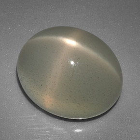 12.51 ct Cream Star Moonstone Stone, Natural Star Moonstone in Oval Cabochon Shape for Sale