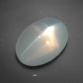24.20 ct Cream Star Moonstone Stone, Natural Star Moonstone in Oval Cabochon Shape for Sale