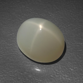 11.17 ct Cream Star Moonstone Gemstone, Star Moonstone Gem in Oval Cabochon Shape for Sale.
