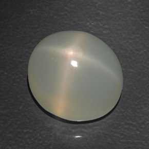 16.17 ct Cream Star Moonstone Stone, Natural Star Moonstone in Oval Cabochon Shape for Sale