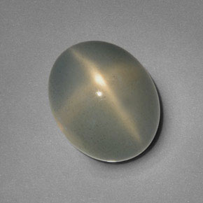 12.51 ct Cream Star Moonstone Stone, Natural Star Moonstone in Oval Cabochon Shape for Sale
